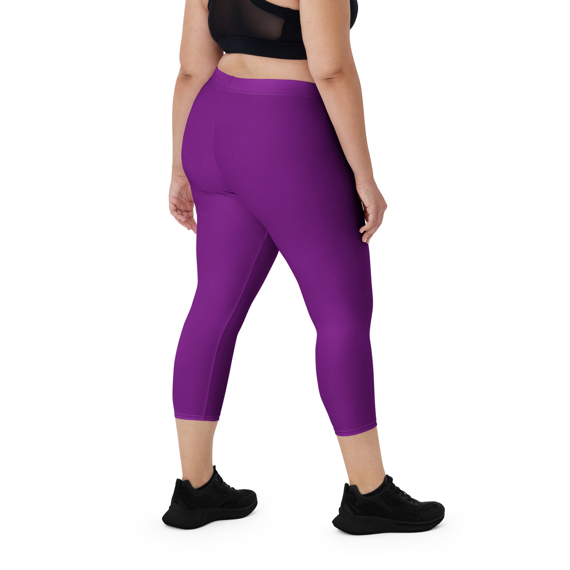 Grape Royale FLAKOUT Sport Women's Capri Leggings - FLAKOUT