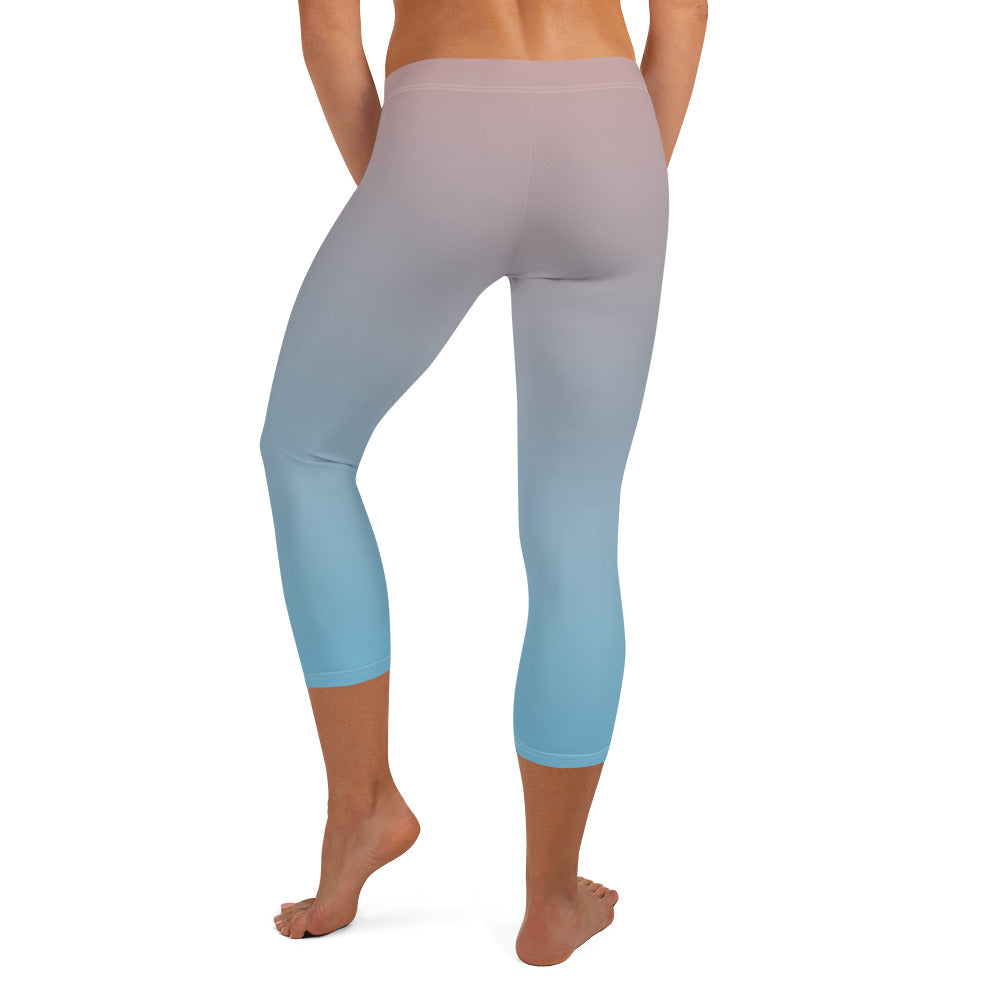 Rose Water FLAKOUT Sport Women's Capri Leggings - FLAKOUT