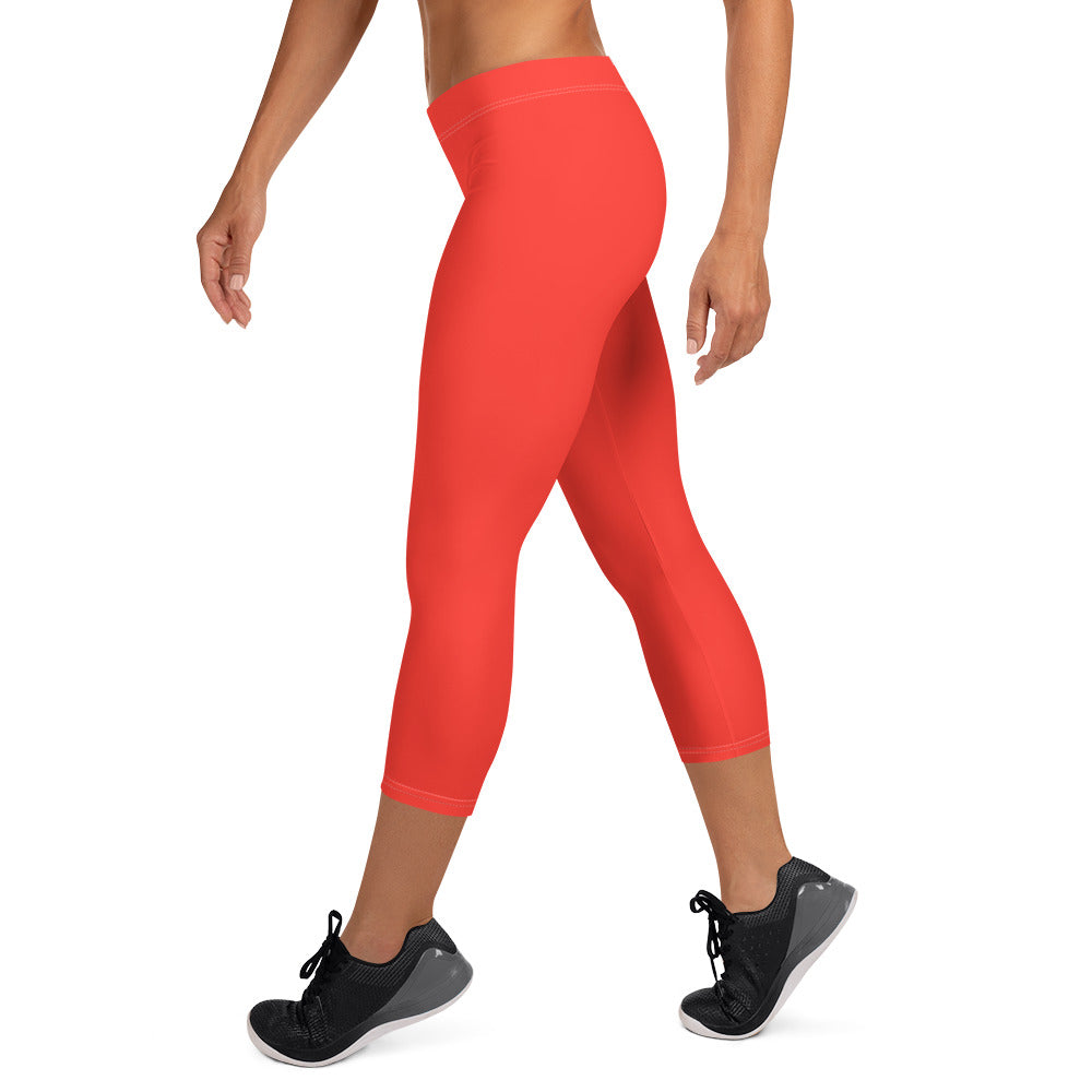 Cherry Charm FLAKOUT Sport Women's Capri Leggings - FLAKOUT