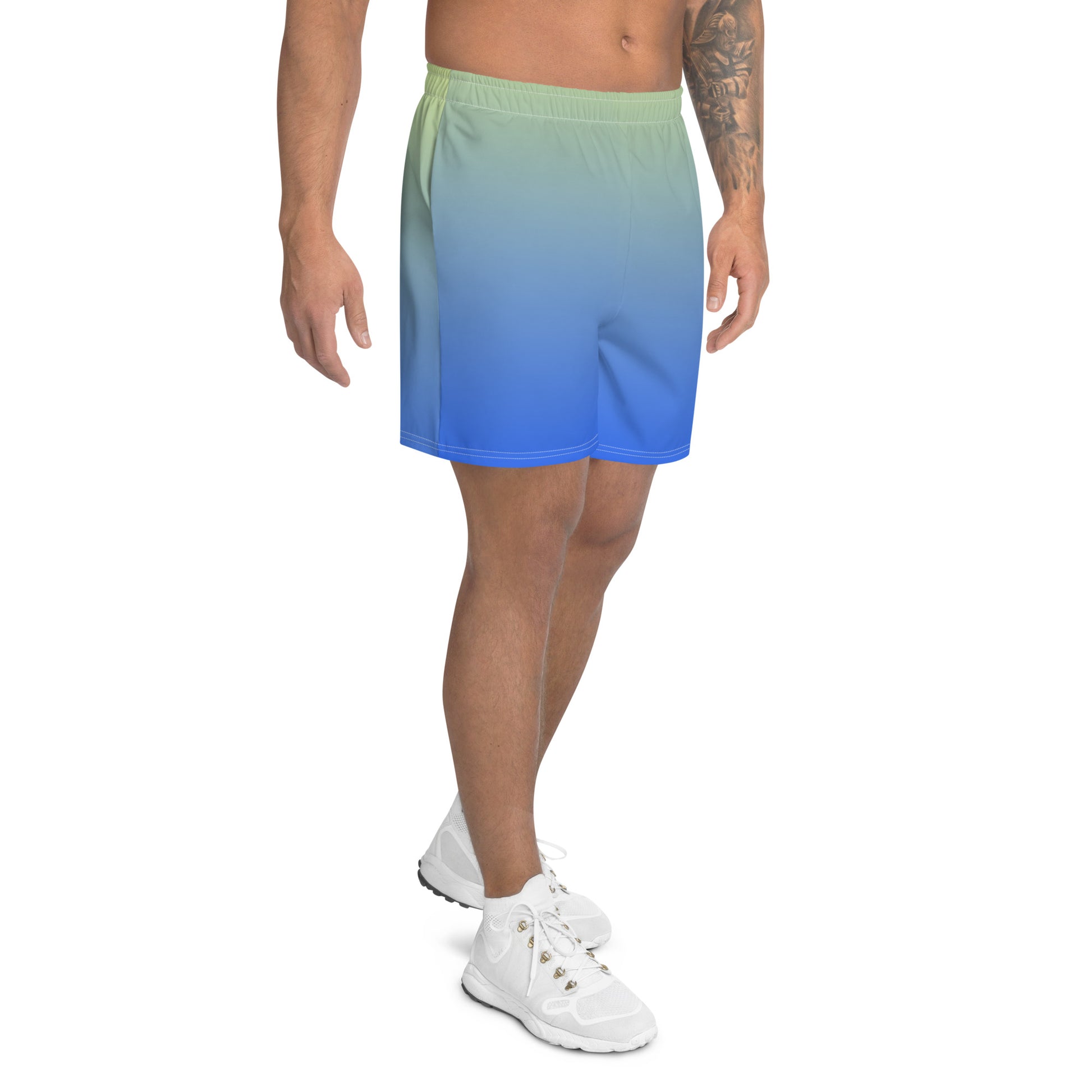 Cerulean Skyline Men's Recycled Shorts - FLAKOUT