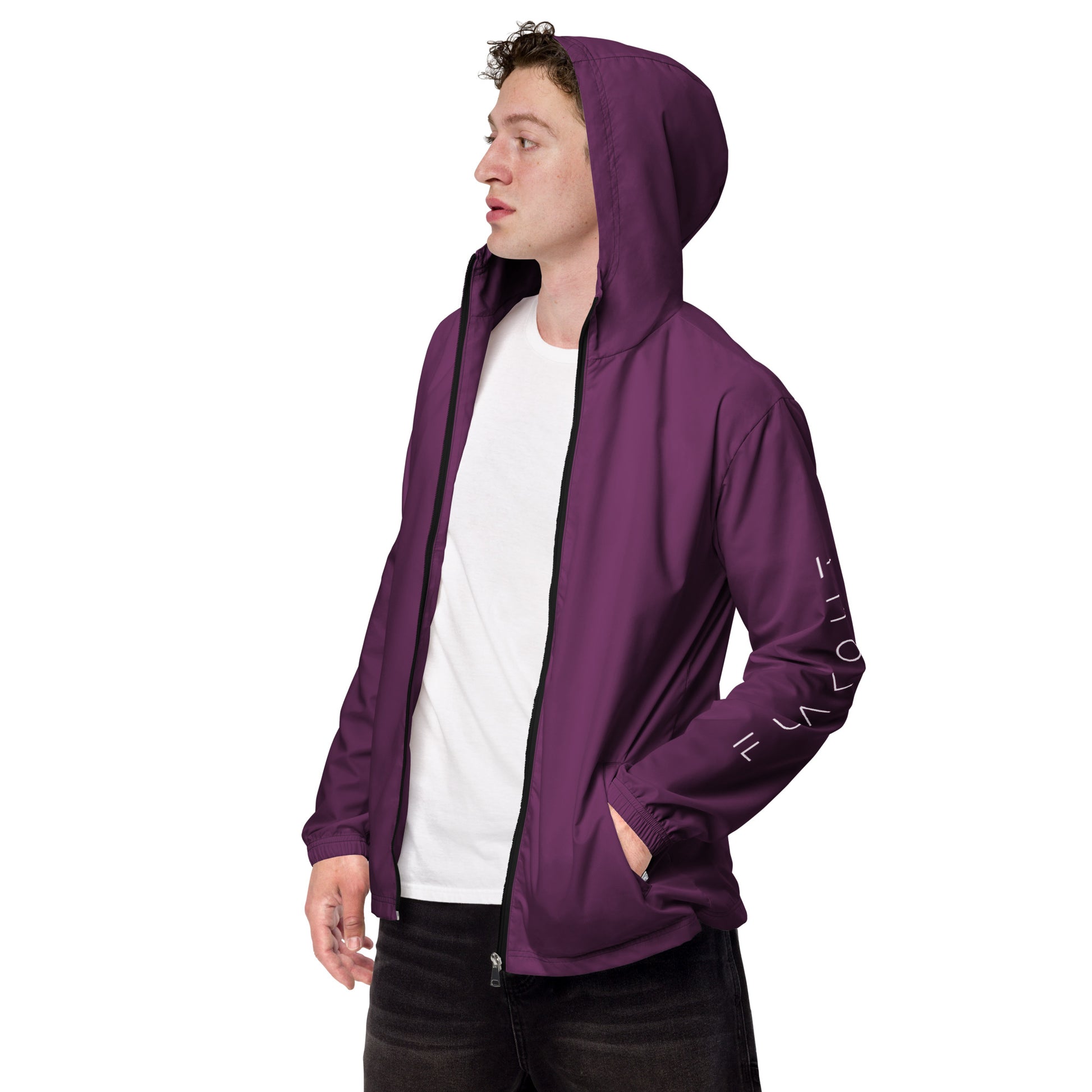 Palatinate Purple Waterproof Windbreaker - FLAKOUT