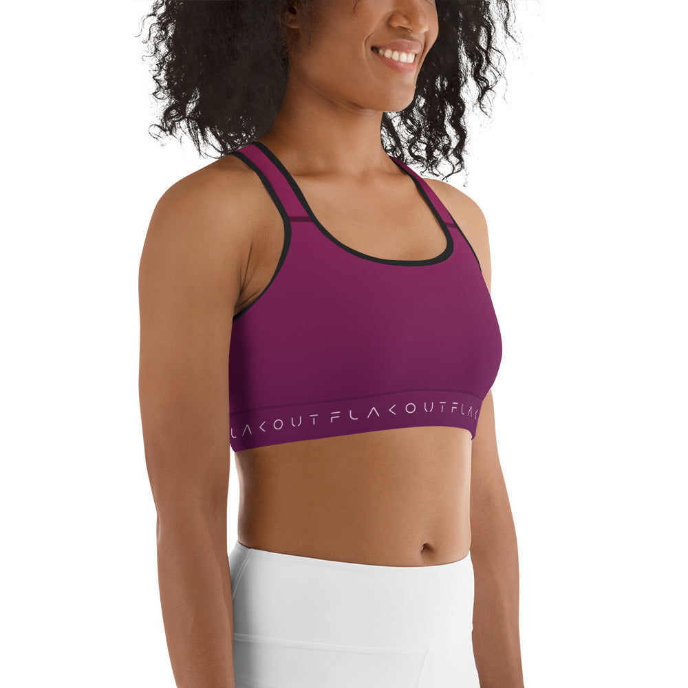 Deep Purple Women's Sports Performance Bra - FLAKOUT