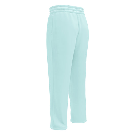 Unisex Wide-leg Recycled Joggers - Light Blue - FLAKOUT