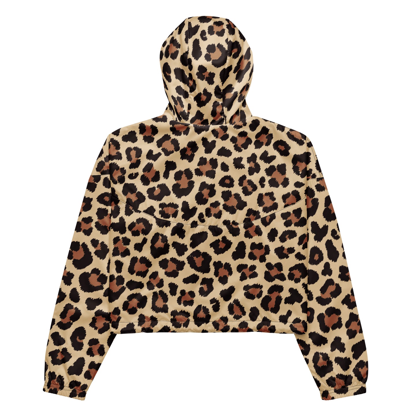 Leopar Chic Feline Women’s Cropped Windbreaker - FLAKOUT