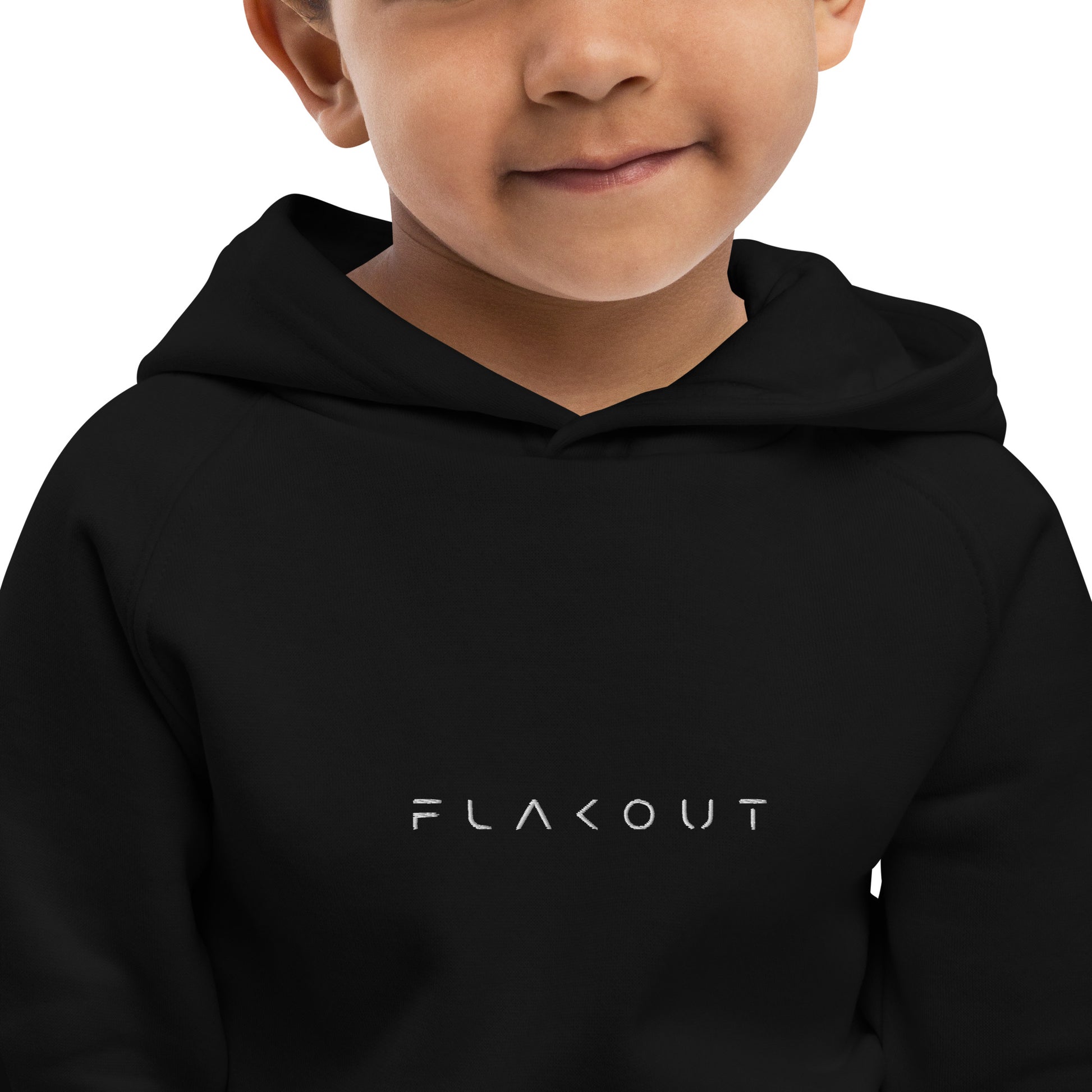 FLAKOUT Logo Embroidered Kid's Recycled Hoodie - FLAKOUT