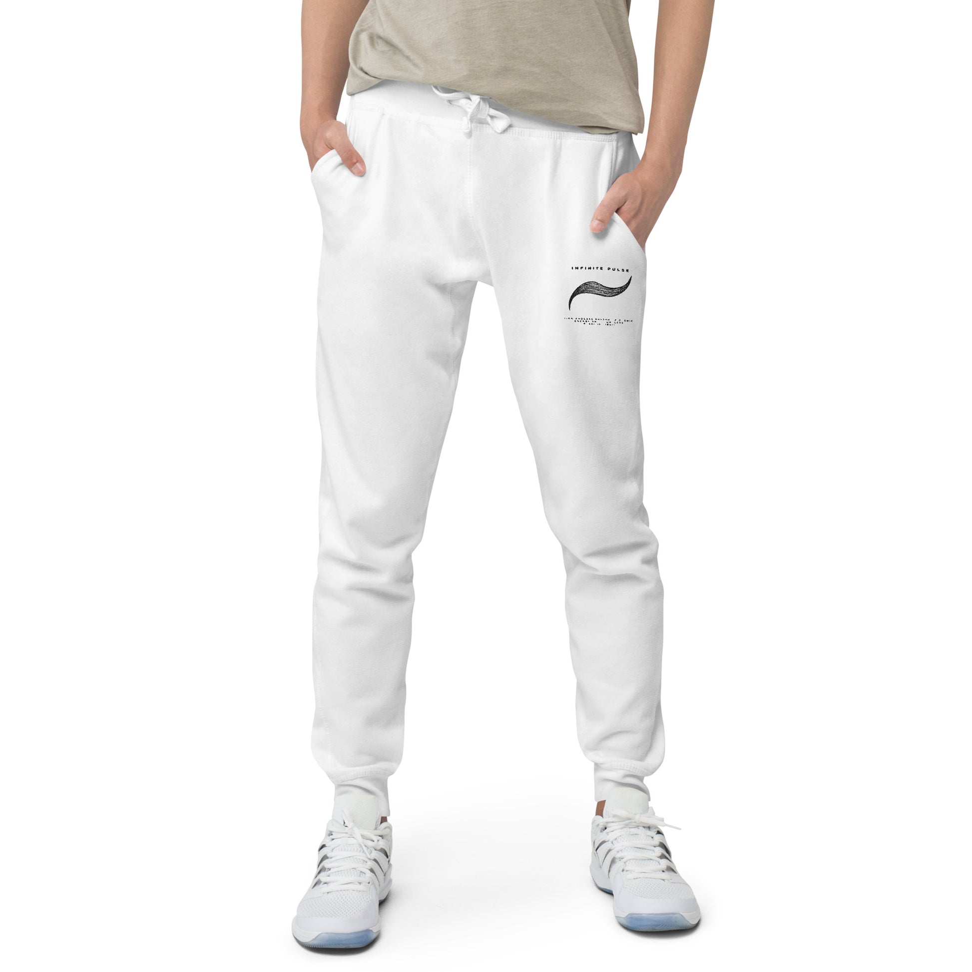 Infinite Pulse Embroidered Unisex Fleece Sweatpants - FLAKOUT