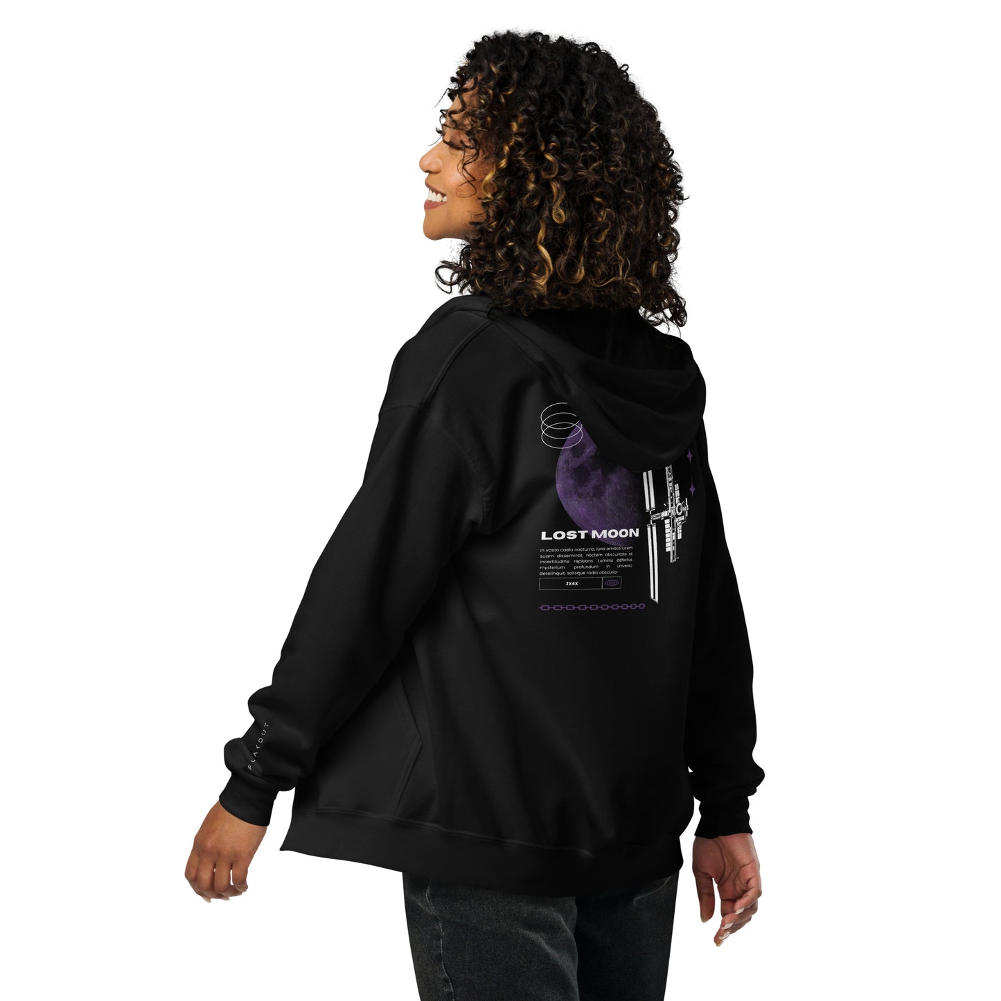 Lost Moon Unisex Zip Hoodie - FLAKOUT