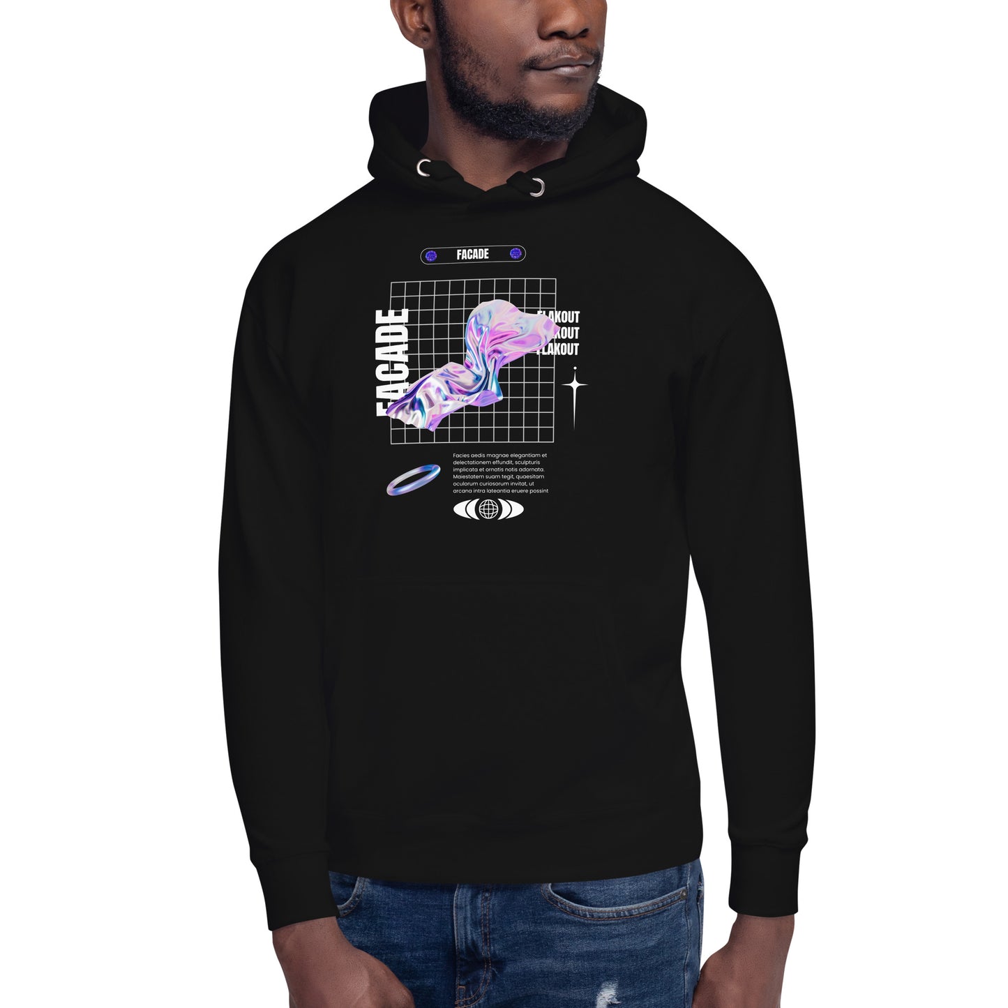 Facade Unisex Hoodie - FLAKOUT