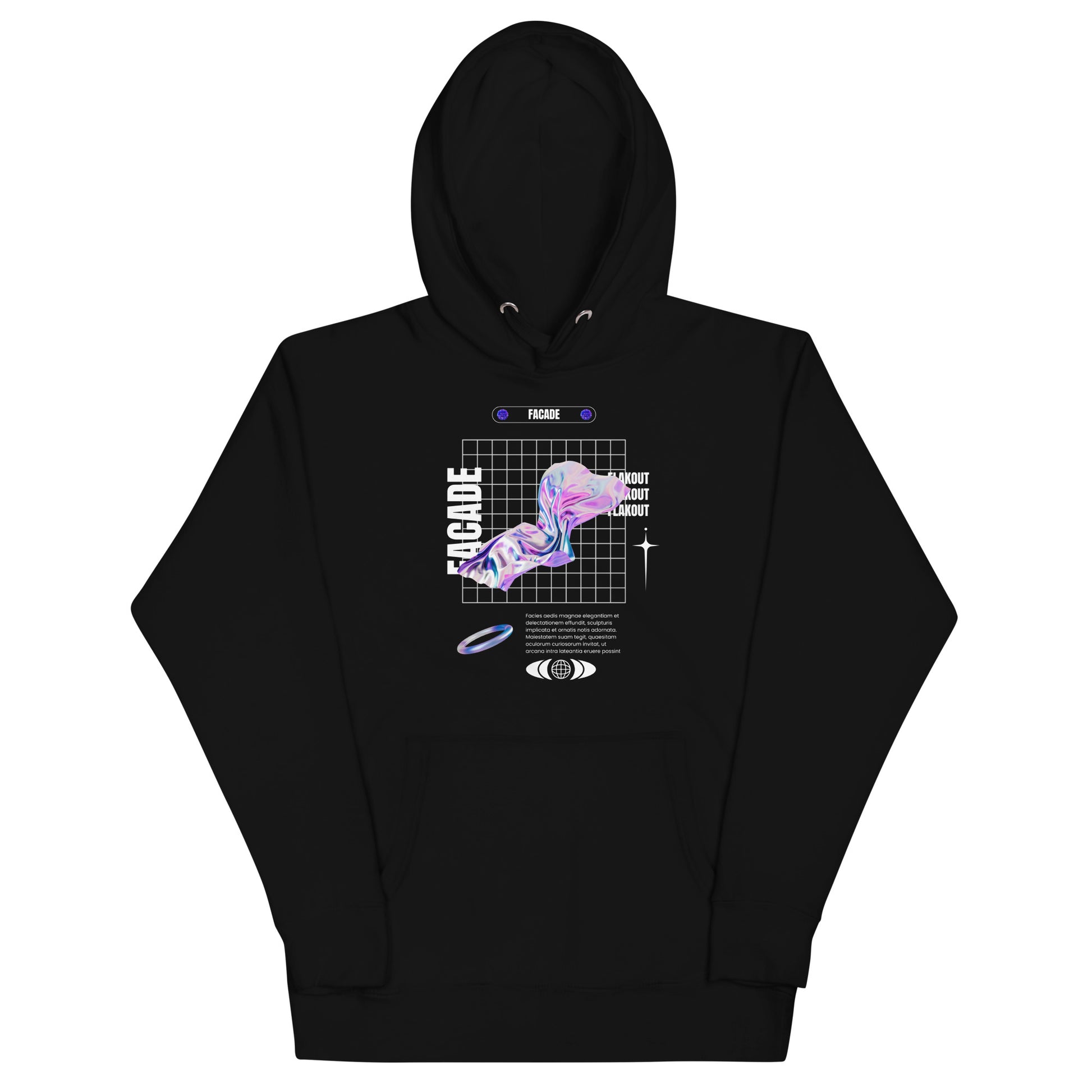 Facade Unisex Hoodie - FLAKOUT