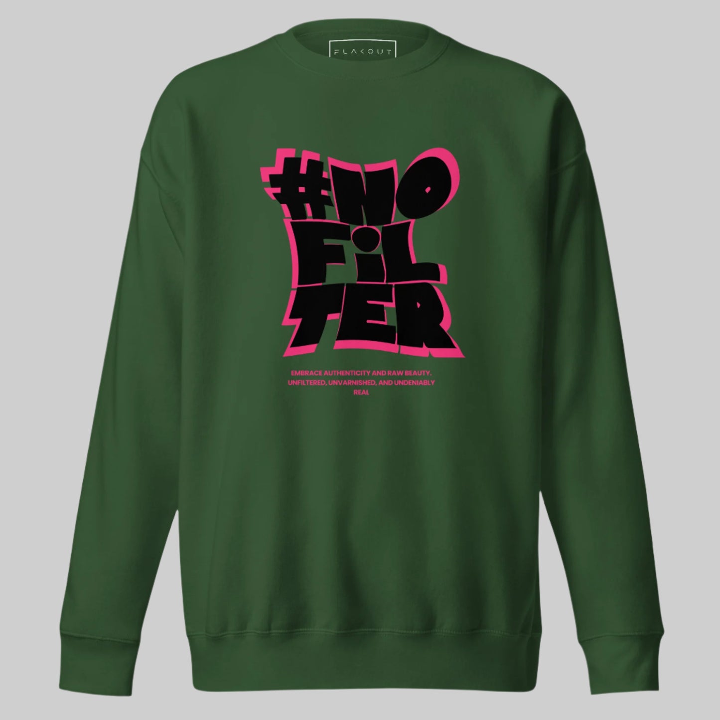 #NOFILTER Unisex Fleece Sweatshirt - FLAKOUT