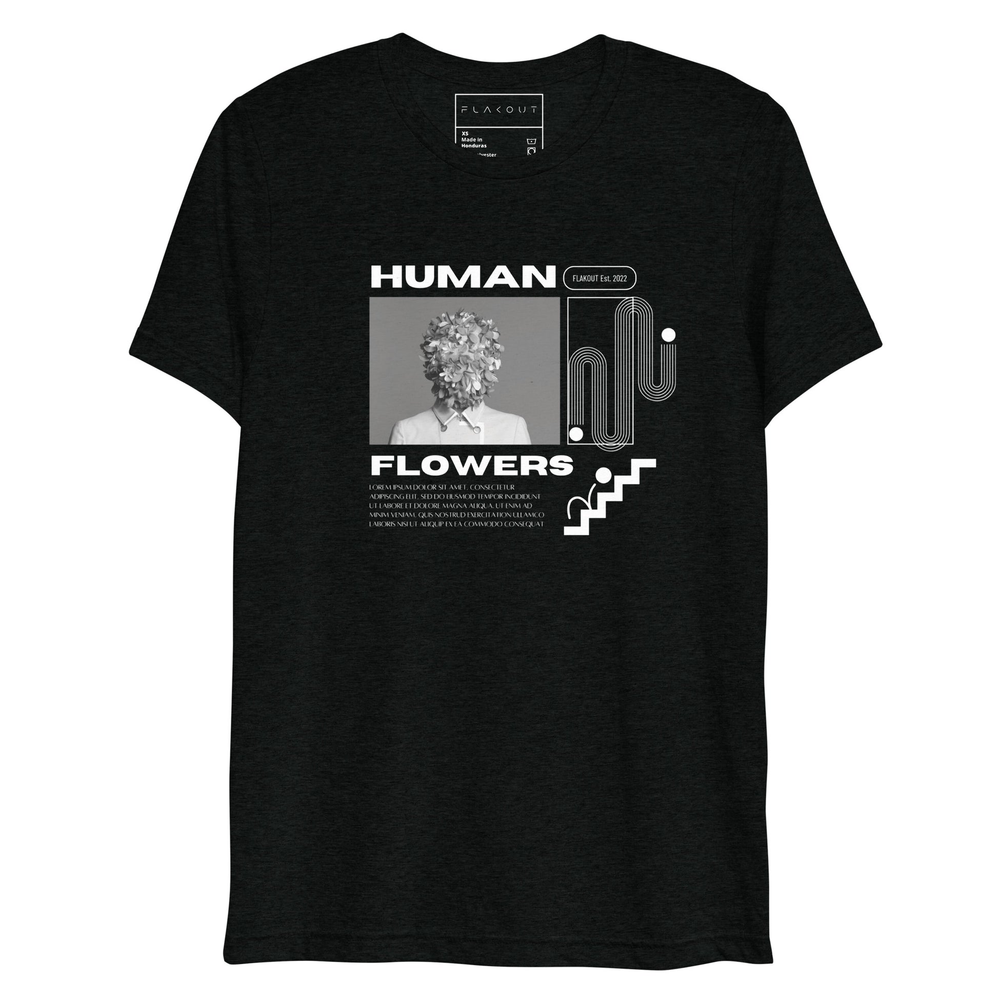 Human Flowers Floral Blooming T-shirt - FLAKOUT