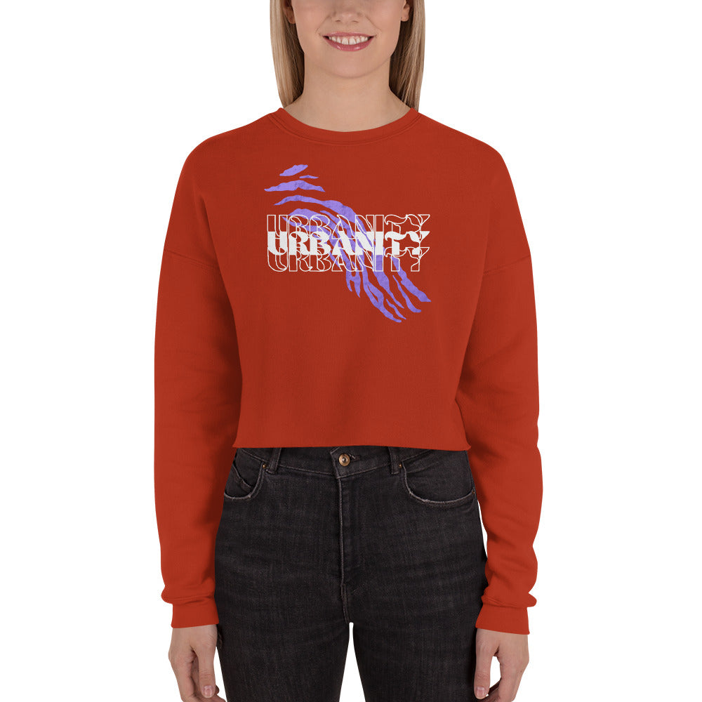 Streetwise Urbanity Women's Crop Sweatshirt - Brick - FLAKOUT