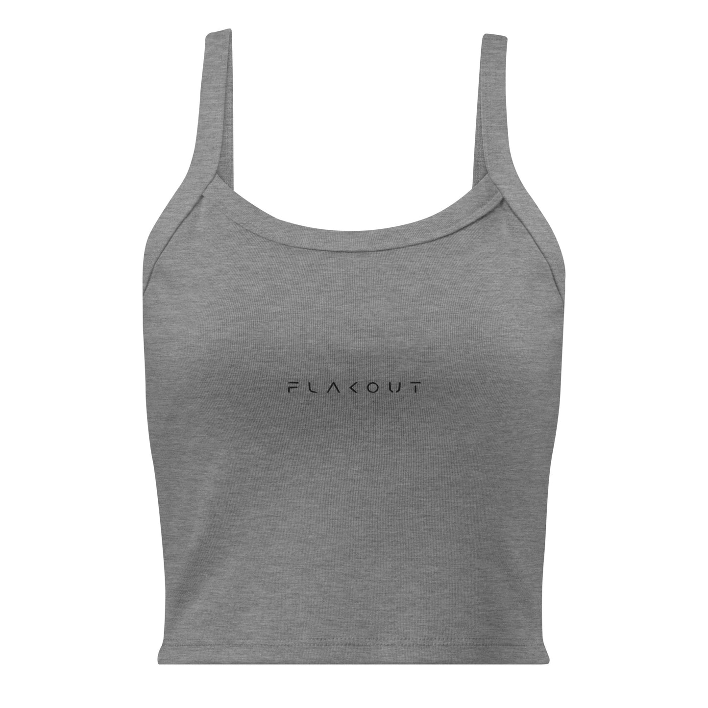 FLAKOUT Logo Embroidered Women’s Micro-rib Tank Top