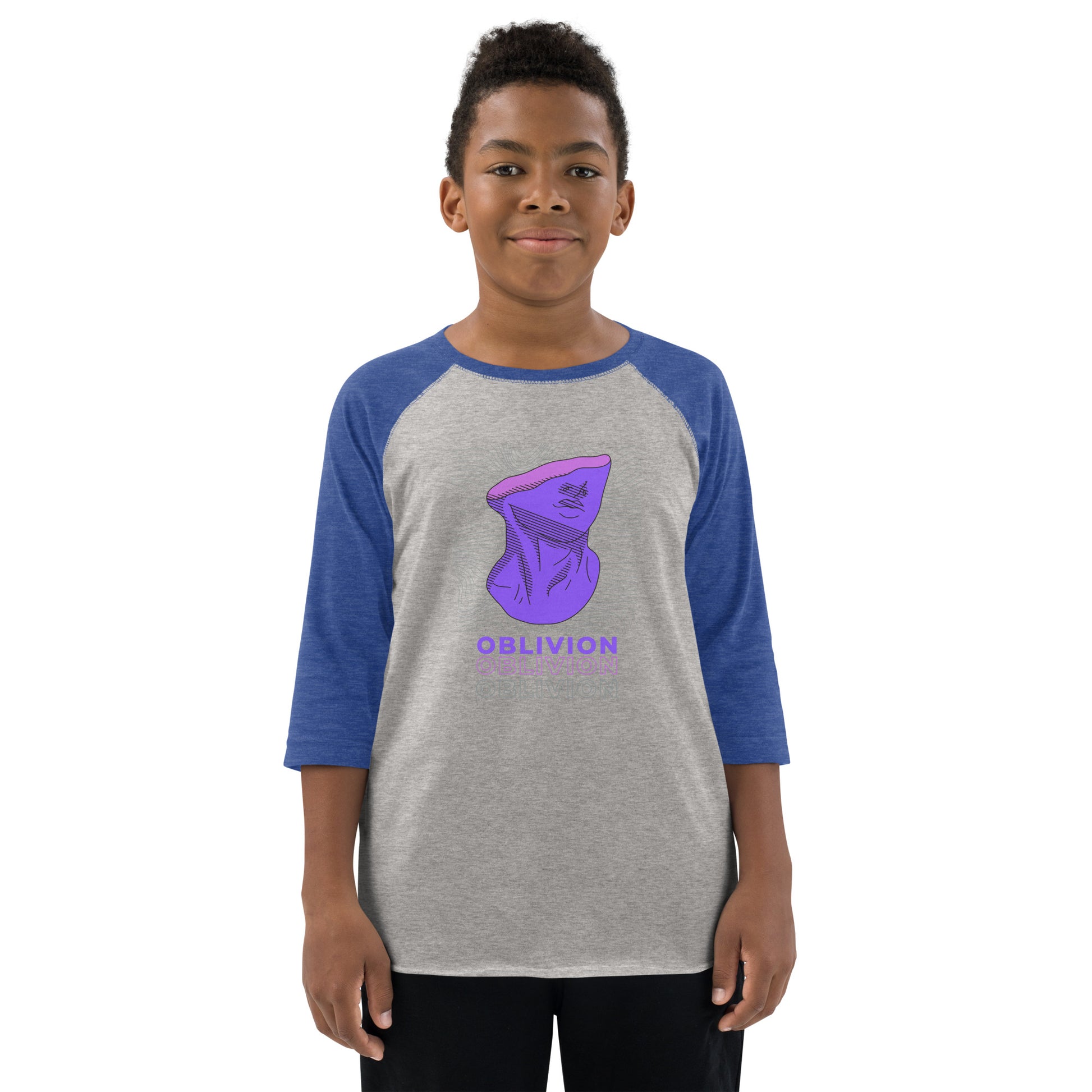 Violet Veil Of Oblivion Kid's Long Sleeve Shirt - FLAKOUT