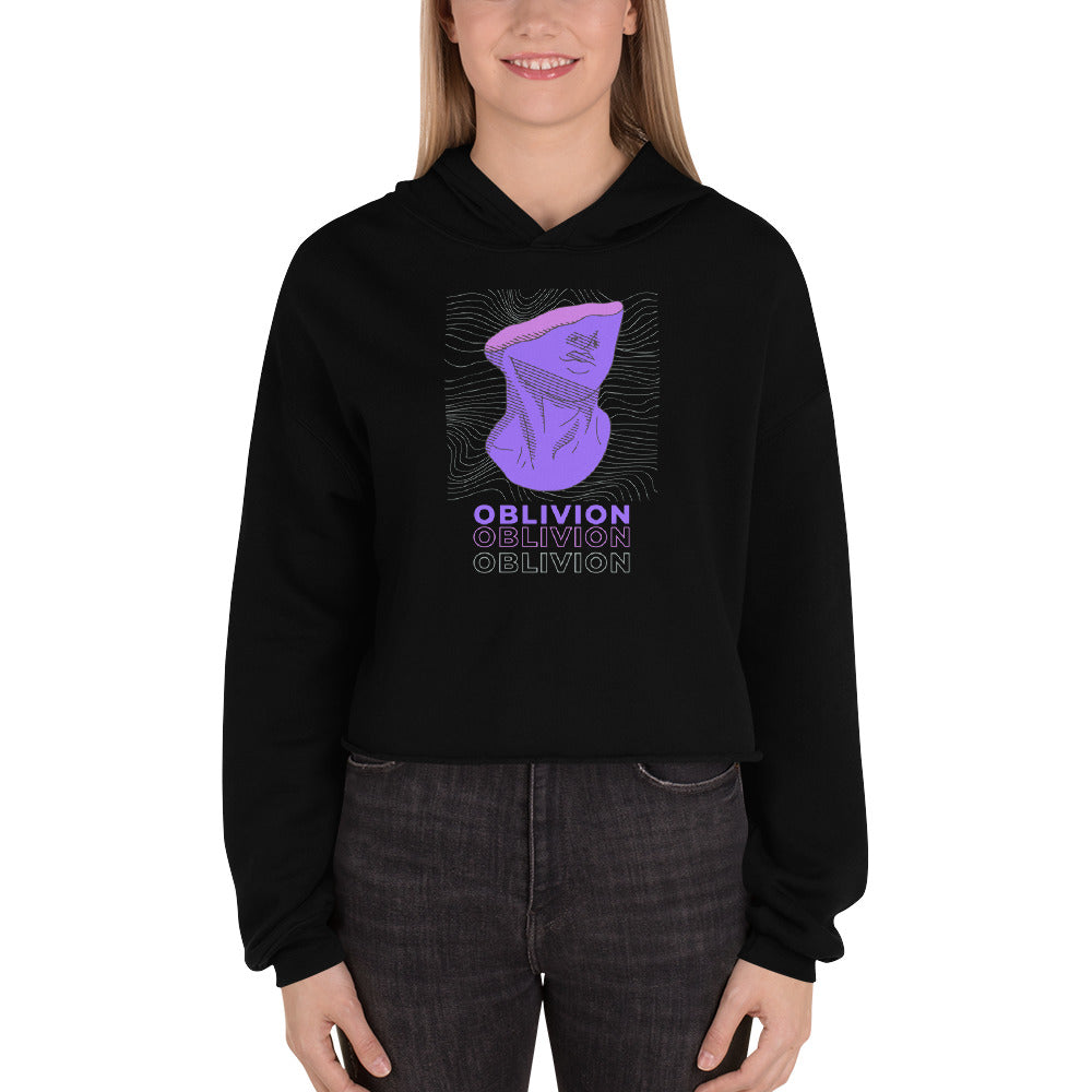 Violet Veil Of Oblivion Women's Crop Hoodie - FLAKOUT